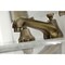Kingston Brass KS4463NX Widespread Bathroom Faucet with Brass Pop-Up, Antique Brass KS4463NX - alternate 5